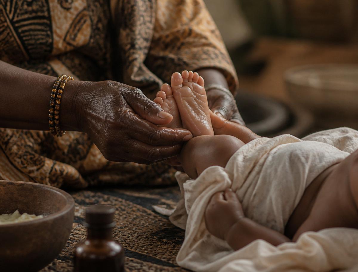 Atelier soins de bébé à l'africaine